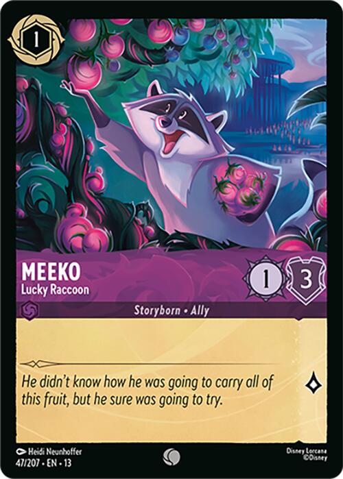 Meeko - Lucky Raccoon (47/207) [Attack of the Vine!] | Black Swamp Games