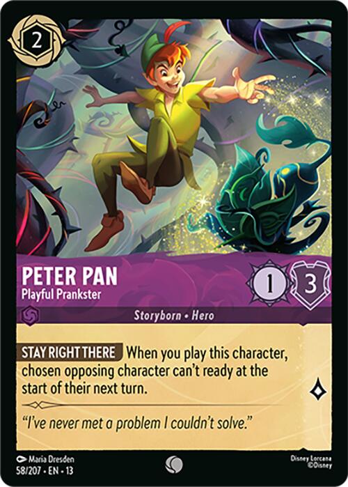 Peter Pan - Playful Prankster (58/207) [Attack of the Vine!] | Black Swamp Games