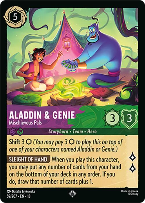 Aladdin & Genie - Mischievous Pals (59/207) [Attack of the Vine!] | Black Swamp Games