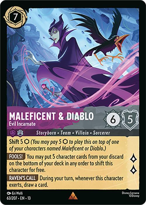 Maleficent & Diablo - Evil Incarnate (63/207) [Attack of the Vine!] | Black Swamp Games