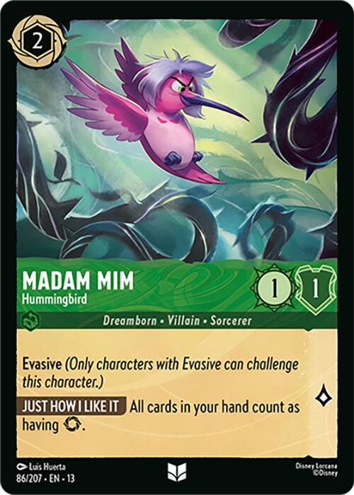 Madam Mim - Hummingbird (86/207) [Attack of the Vine!] | Black Swamp Games