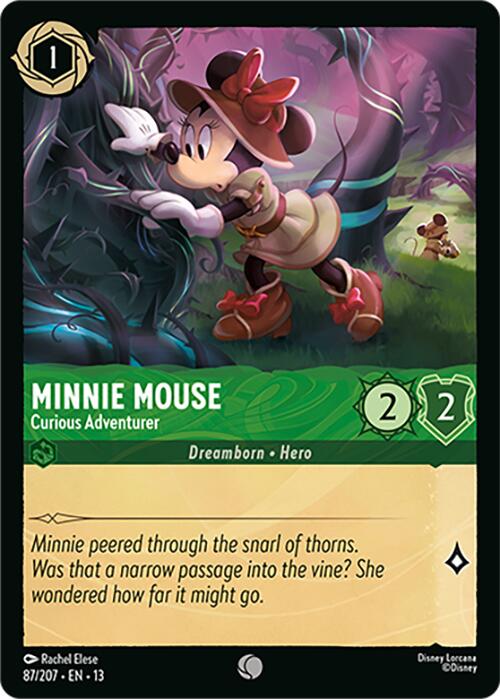 Minnie Mouse - Curious Adventurer (87/207) [Attack of the Vine!] | Black Swamp Games