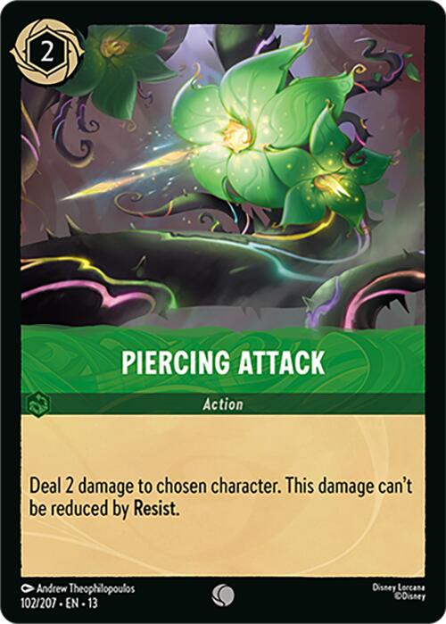 Piercing Attack (102/207) [Attack of the Vine!] | Black Swamp Games