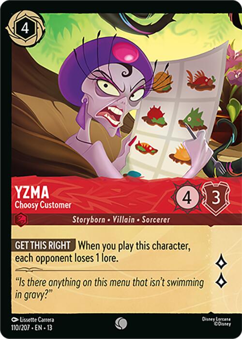 Yzma - Choosy Customer (Foil) (110/204) [Attack of the Vine!] | Black Swamp Games