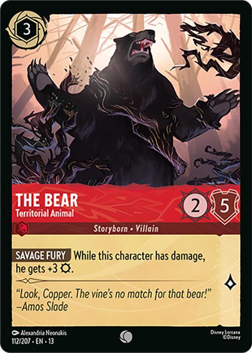 The Bear - Territorial Animal (112/207) [Attack of the Vine!] | Black Swamp Games