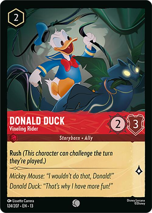 Donald Duck - Vineling Rider (124/207) [Attack of the Vine!] | Black Swamp Games