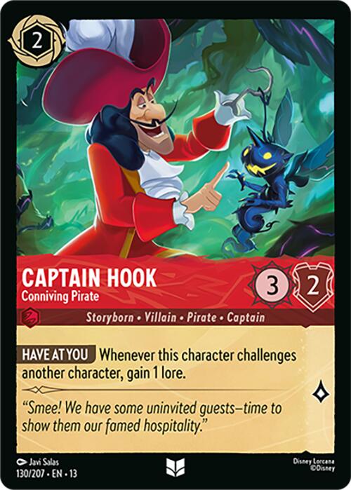 Captain Hook - Conniving Pirate (130/207) [Attack of the Vine!] | Black Swamp Games