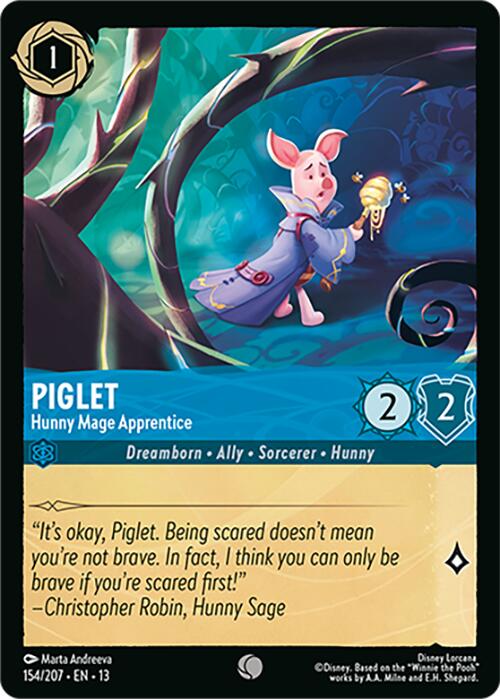 Piglet - Hunny Mage Apprentice (154/207) [Attack of the Vine!] | Black Swamp Games
