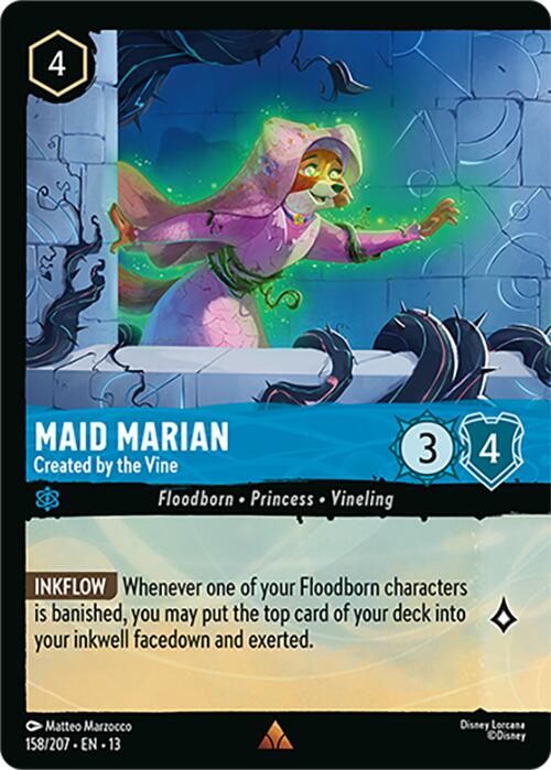 Maid Marian - Created by the Vine (Foil) (158/204) [Attack of the Vine!] | Black Swamp Games