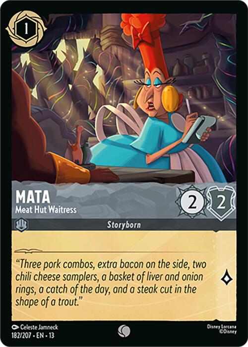 Mata - Meat Hut Waitress (182/207) [Attack of the Vine!] | Black Swamp Games
