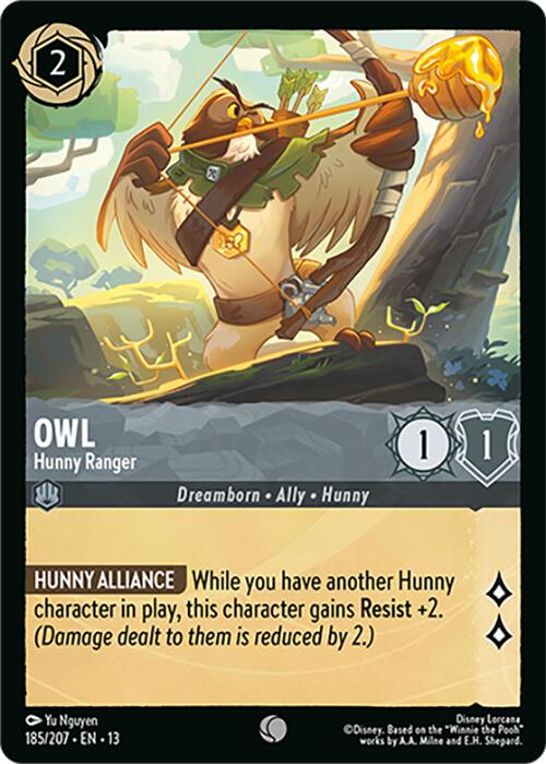 Owl - Hunny Ranger (185/207) [Attack of the Vine!] | Black Swamp Games