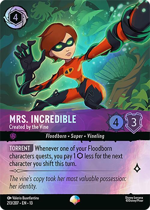 Mrs. Incredible - Created by the Vine (Epic) (213/207) [Attack of the Vine!] | Black Swamp Games