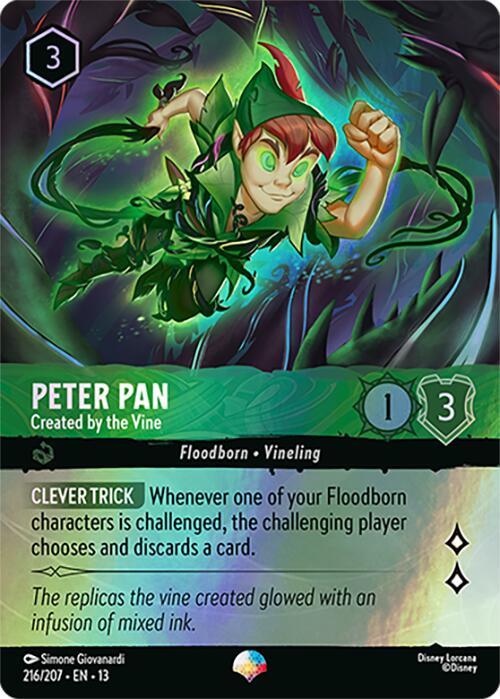 Peter Pan - Created by the Vine (Epic) (216/204) [Attack of the Vine!] | Black Swamp Games