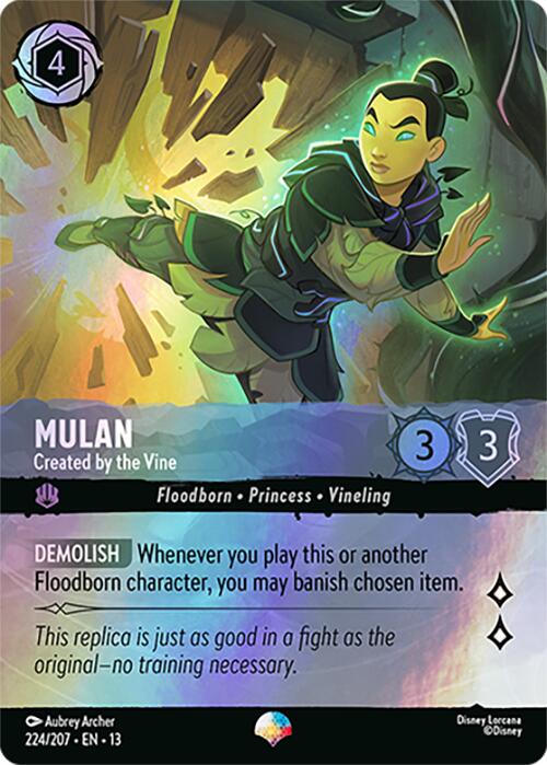 Mulan - Created by the Vine (Epic) (224/204) [Attack of the Vine!] | Black Swamp Games