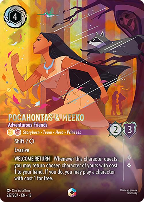 Pocahontas & Meeko - Adventurous Friends (Enchanted) (227/204) [Attack of the Vine!] | Black Swamp Games