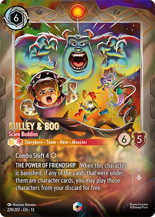 Sulley & Boo - Scare Buddies (Enchanted) (229/204) [Attack of the Vine!] | Black Swamp Games