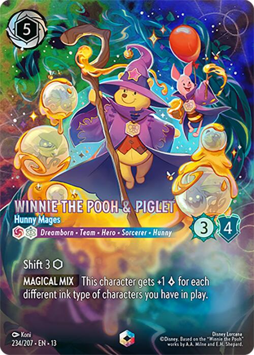 Winnie the Pooh & Piglet - Hunny Mages (Enchanted) (234/204) [Attack of the Vine!] | Black Swamp Games