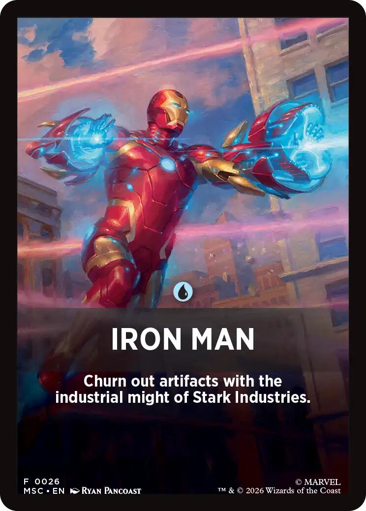 Iron Man Theme Card [Marvel Super Heroes Commander] | Black Swamp Games