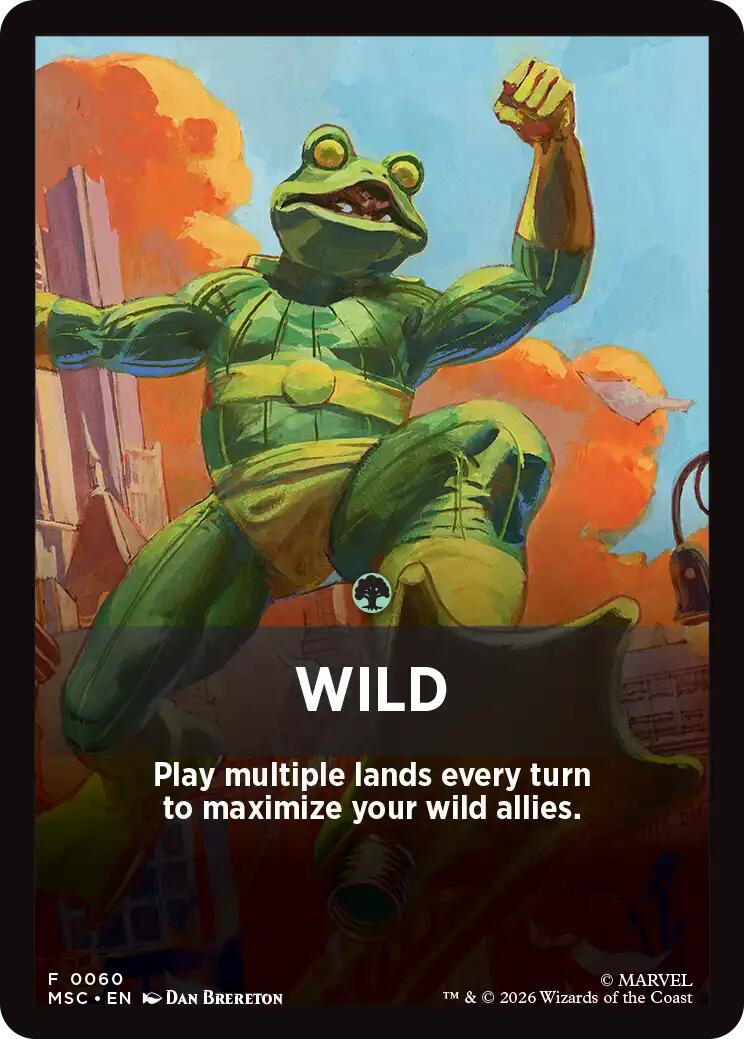 Wild Theme Card [Marvel Super Heroes Commander] | Black Swamp Games
