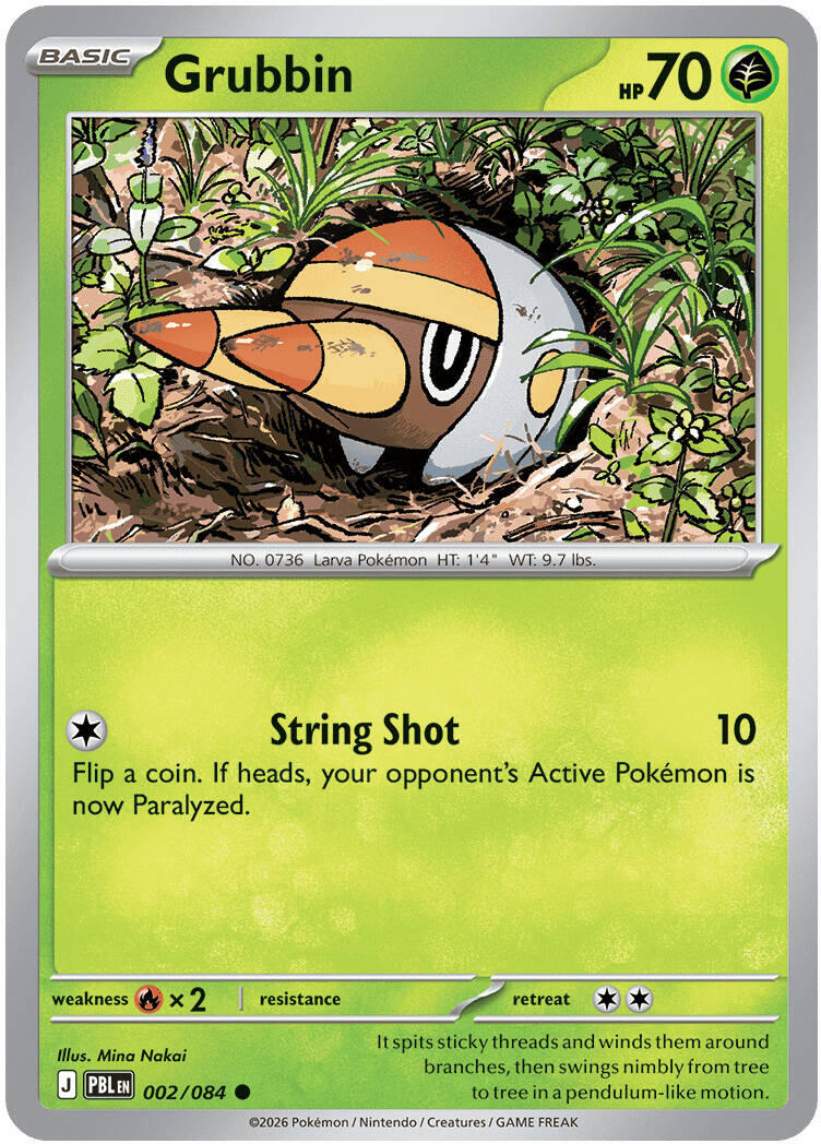 Grubbin (002/084) [Mega Evolution: Pitch Black] | Black Swamp Games