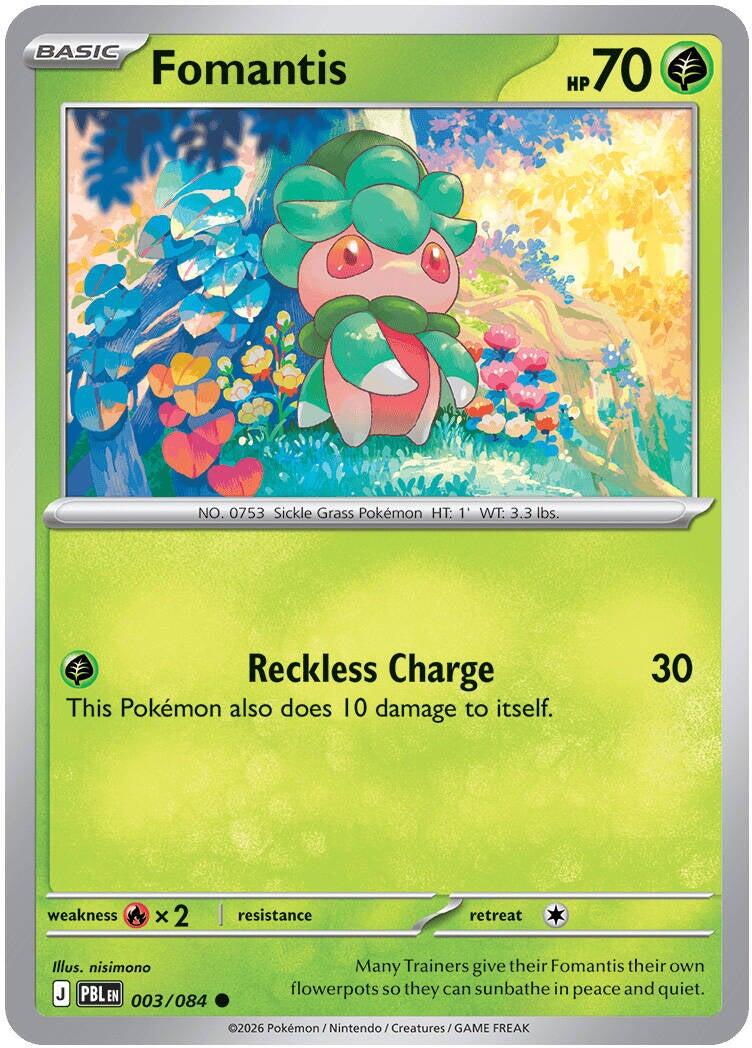 Fomantis (003/084) [Mega Evolution: Pitch Black] | Black Swamp Games