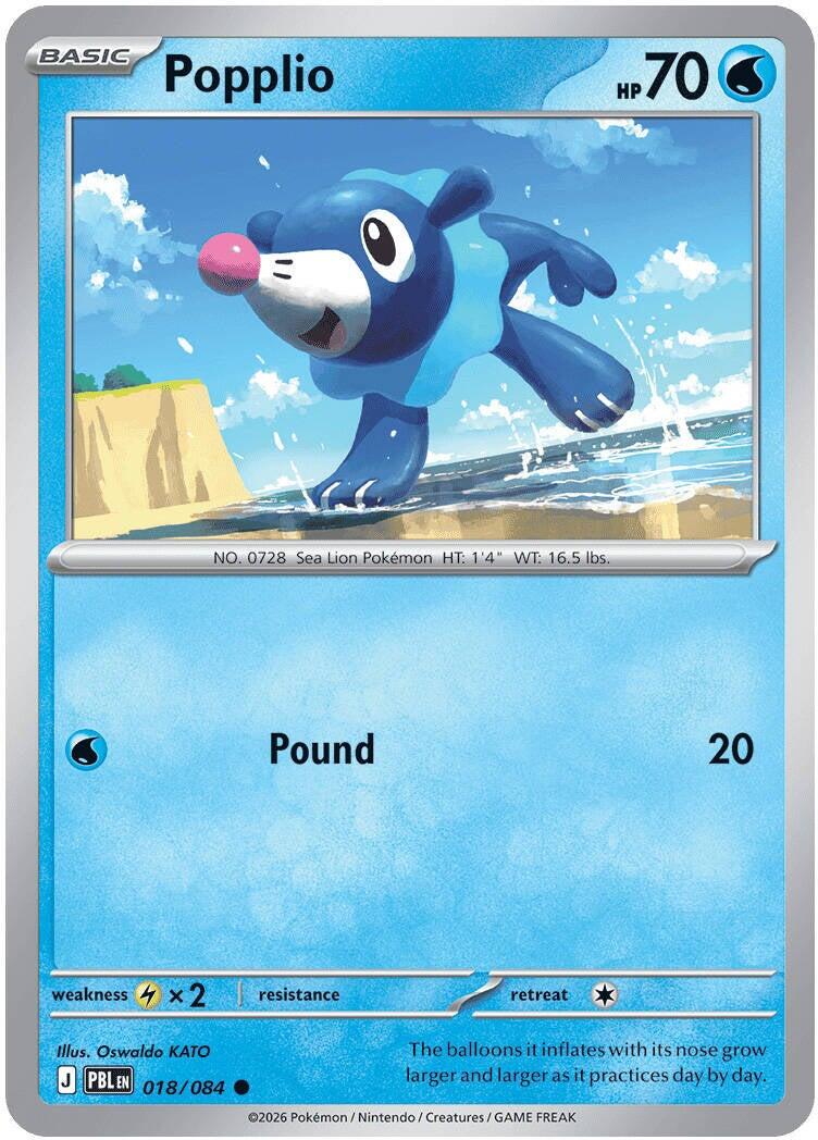 Popplio (018/084) [Mega Evolution: Pitch Black] | Black Swamp Games