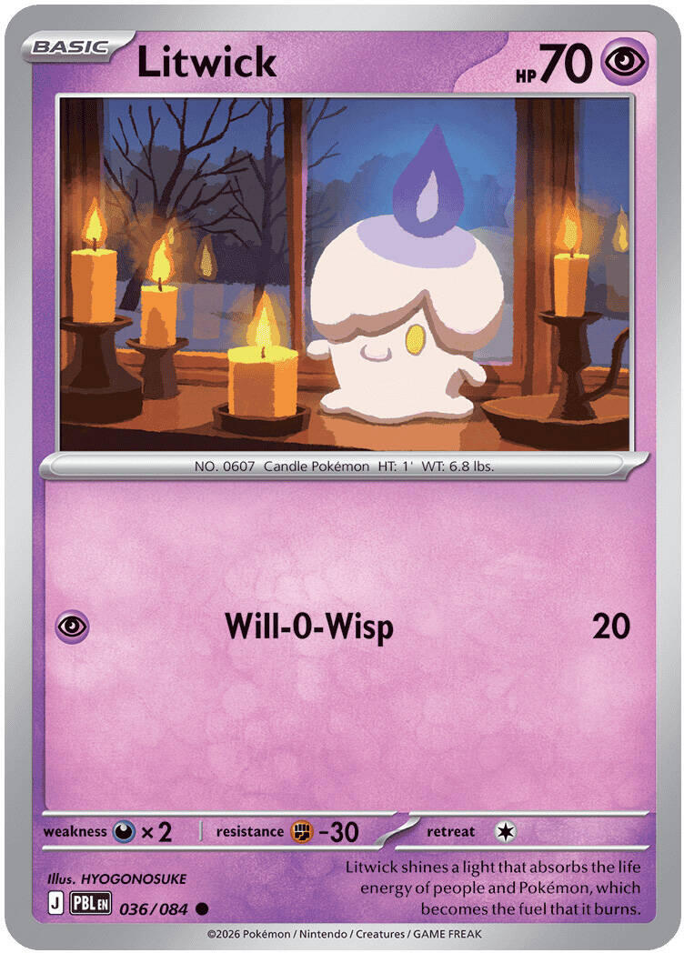 Litwick (036/084) [Mega Evolution: Pitch Black] | Black Swamp Games