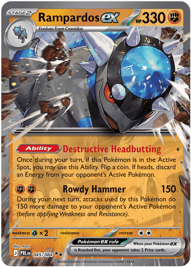 Rampardos ex (045/084) [Mega Evolution: Pitch Black] | Black Swamp Games