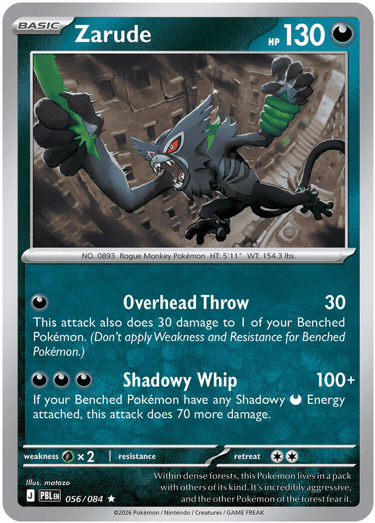 Zarude (056/084) [Mega Evolution: Pitch Black] | Black Swamp Games