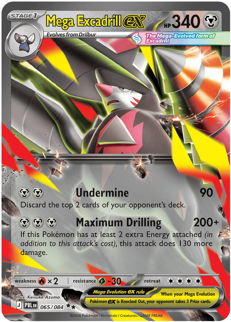 Mega Excadrill ex (065/084) [Mega Evolution: Pitch Black] | Black Swamp Games