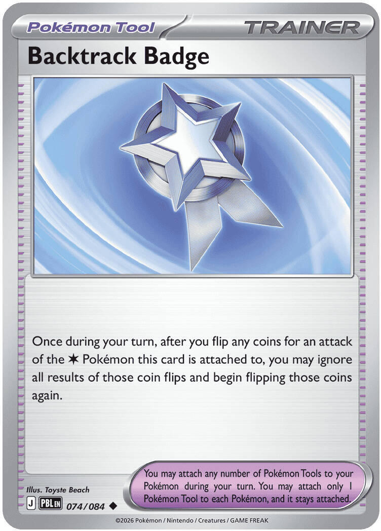 Backtrack Badge (074/084) [Mega Evolution: Pitch Black] | Black Swamp Games