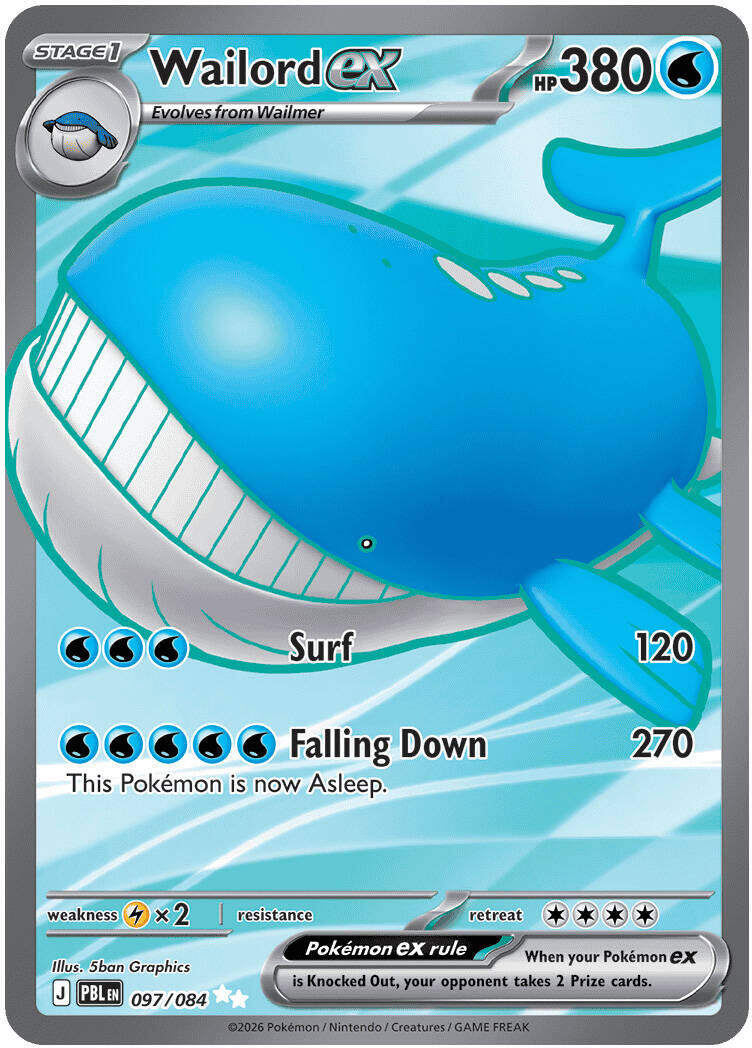 Wailord ex (097/084) [Mega Evolution: Pitch Black] | Black Swamp Games