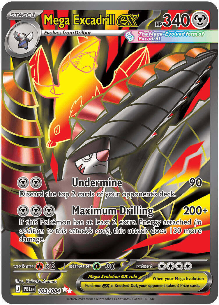 Mega Excadrill ex (103/084) [Mega Evolution: Pitch Black] | Black Swamp Games