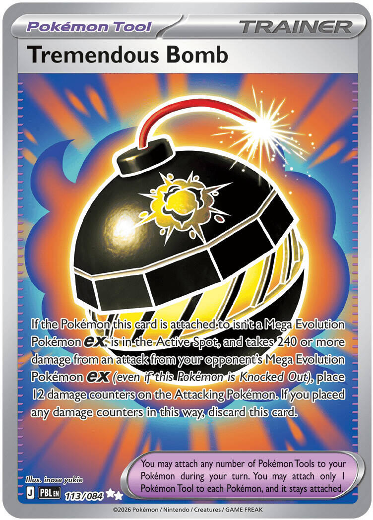 Tremendous Bomb (113/084) [Mega Evolution: Pitch Black] | Black Swamp Games