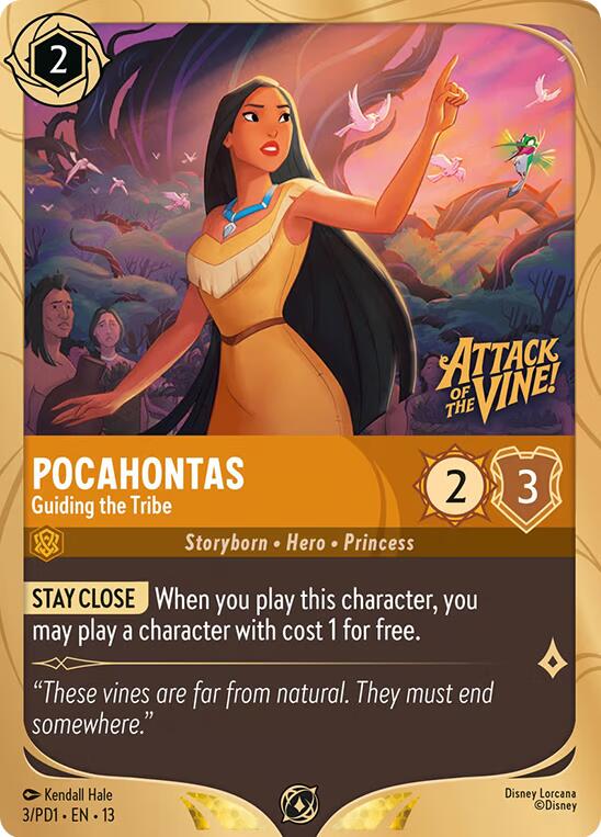 Pocahontas - Guiding the Tribe (3) [Promo Cards] | Black Swamp Games