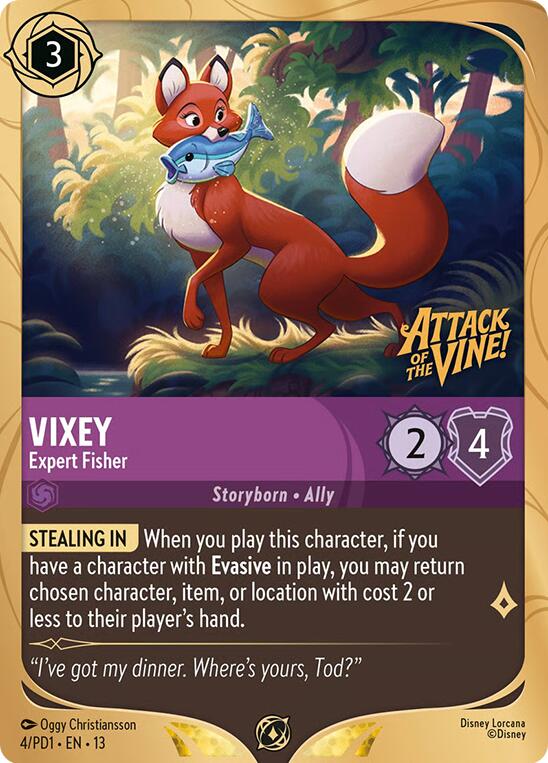 Vixey - Expert Fisher (4) [Promo Cards] | Black Swamp Games