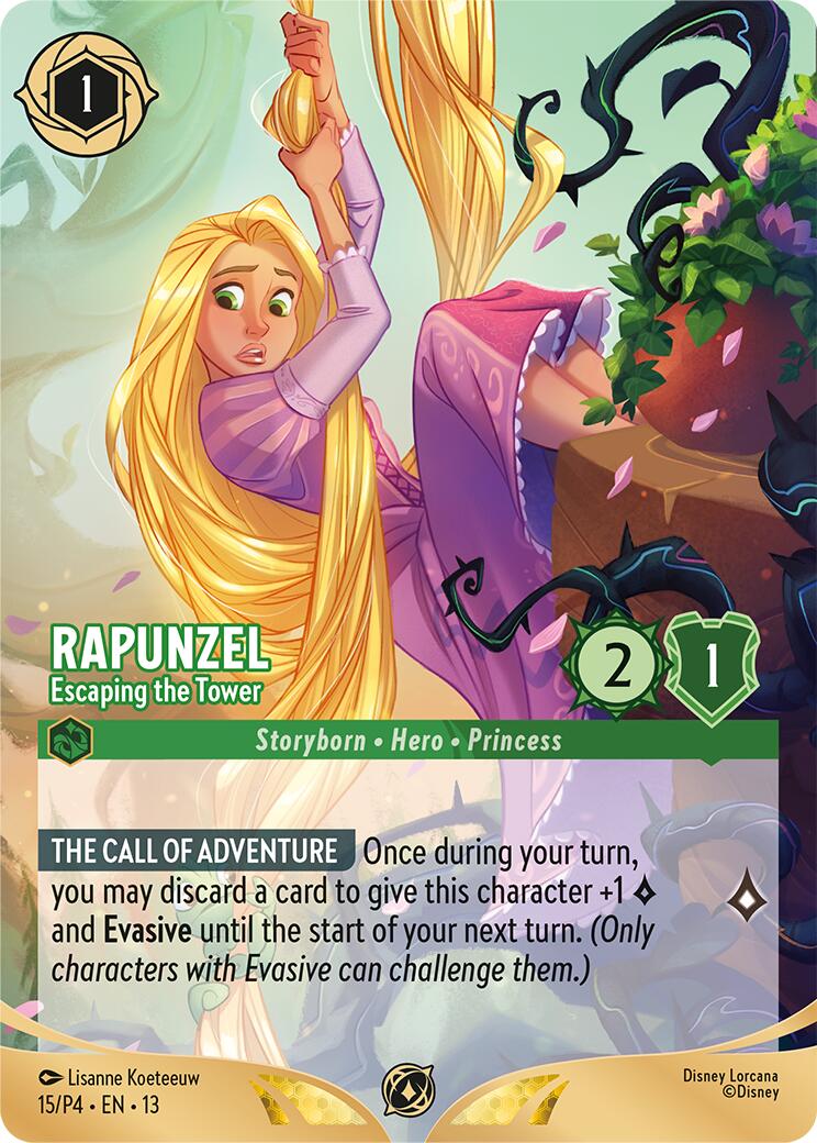 Rapunzel - Escaping the Tower (Store Championship Participant) (15) [Promo Cards] | Black Swamp Games