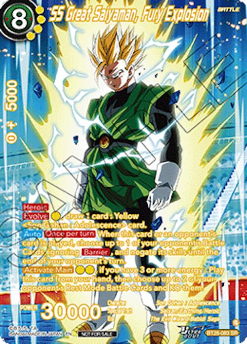 SS Great Saiyaman, Fury Explosion (Premium Alt-Art Set 2026 Vol.2) (BT28-083) [Tournament Promotion Cards] | Black Swamp Games