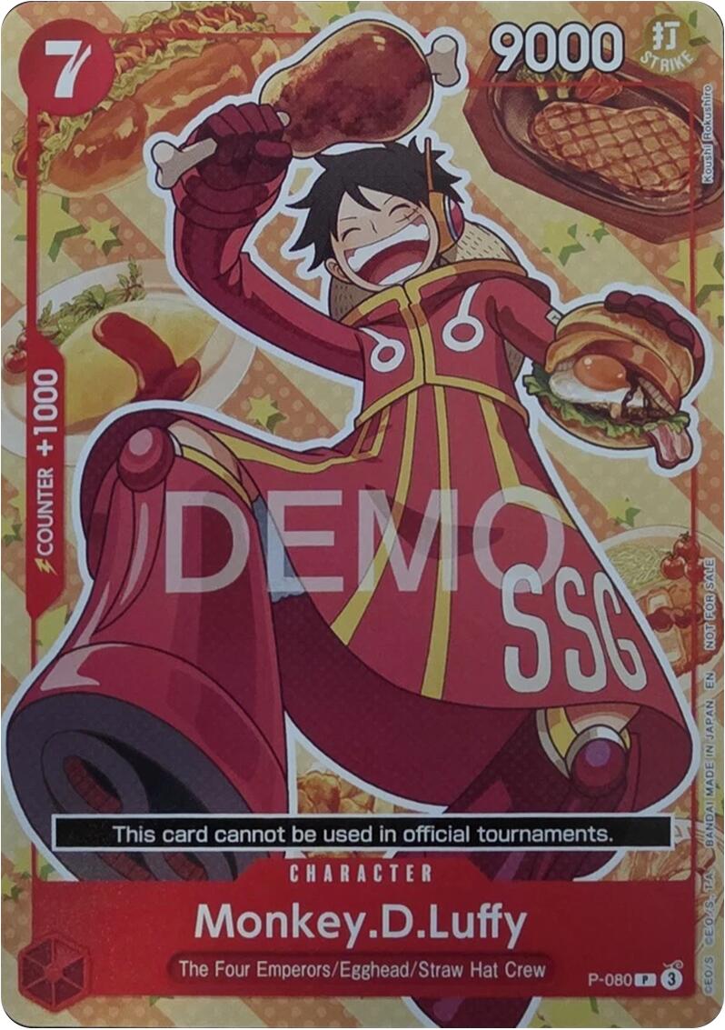 Monkey.D.Luffy (P-080) [One Piece Demo Deck Cards] | Black Swamp Games