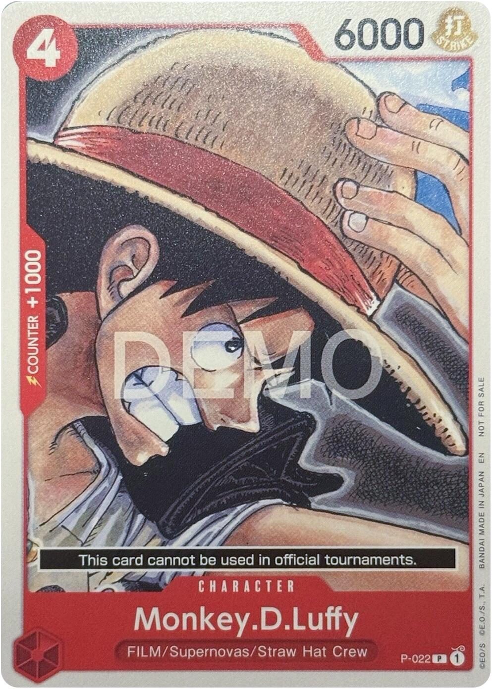 Monkey.D.Luffy (P-022) [One Piece Demo Deck Cards] | Black Swamp Games