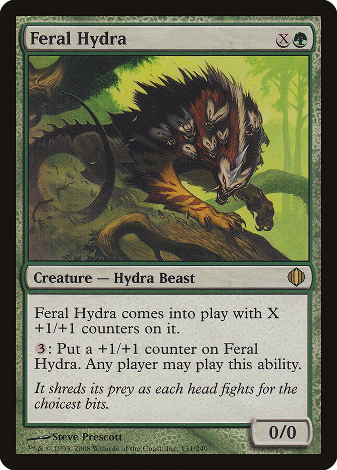 Feral Hydra (Oversized) [Oversize Cards] | Black Swamp Games