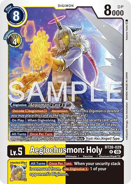 Aegiochusmon: Holy [BT26-029] [Timeless Bonds] | Black Swamp Games
