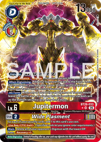 Jupitermon // Wide Plasmet [BT26-033] (Alternate Art) [Timeless Bonds] | Black Swamp Games