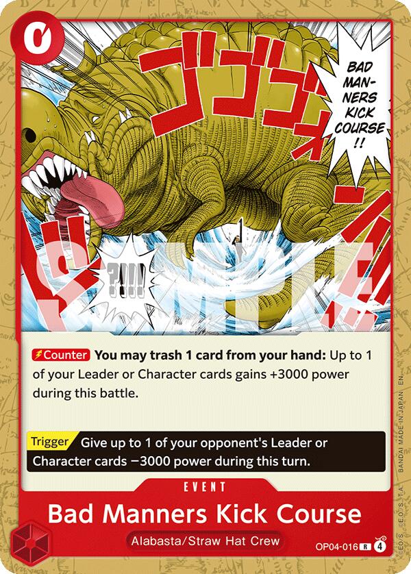Bad Manners Kick Course [Starter Deck: RED Monkey.D.Luffy] | Black Swamp Games