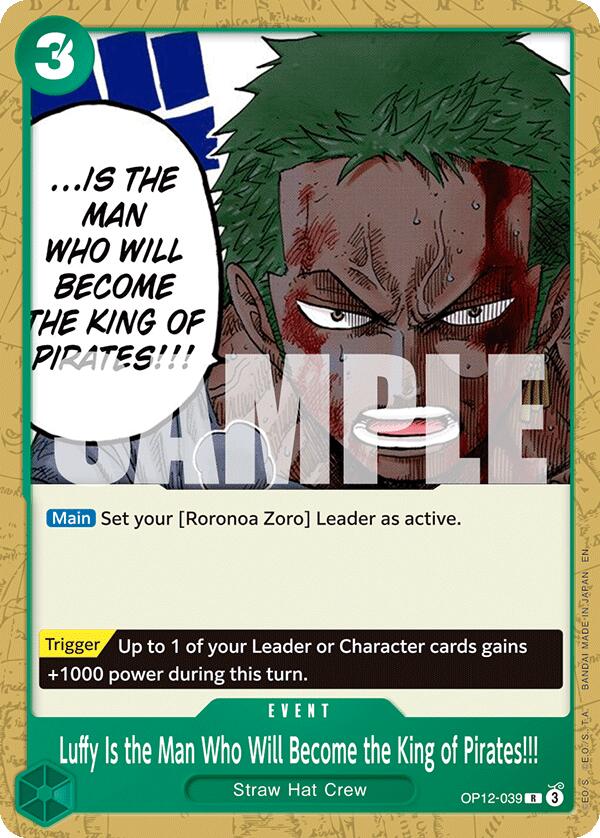 Luffy Is the Man Who Will Become the King of Pirates!!! [Starter Deck: GREEN Roronoa Zoro] | Black Swamp Games