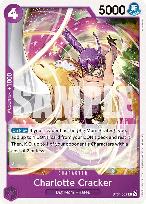 Charlotte Cracker [Starter Deck: PURPLE Charlotte Katakuri] | Black Swamp Games