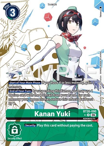 Kanan Yuki [BT26-090] (Alternate Art) [Timeless Bonds] | Black Swamp Games