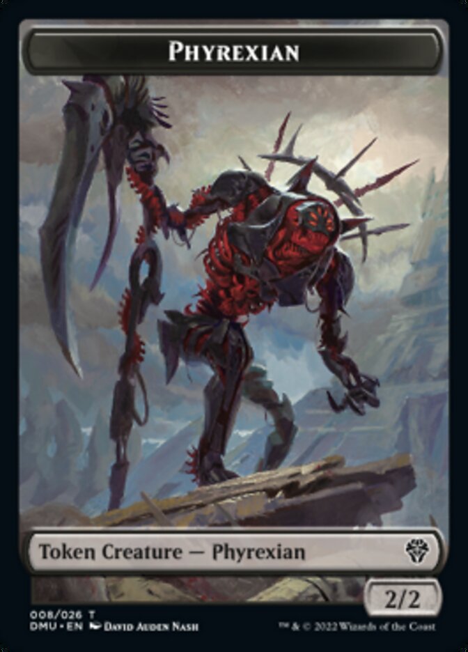 Phyrexian // Dragon Double-Sided Token [Dominaria United Tokens] | Black Swamp Games