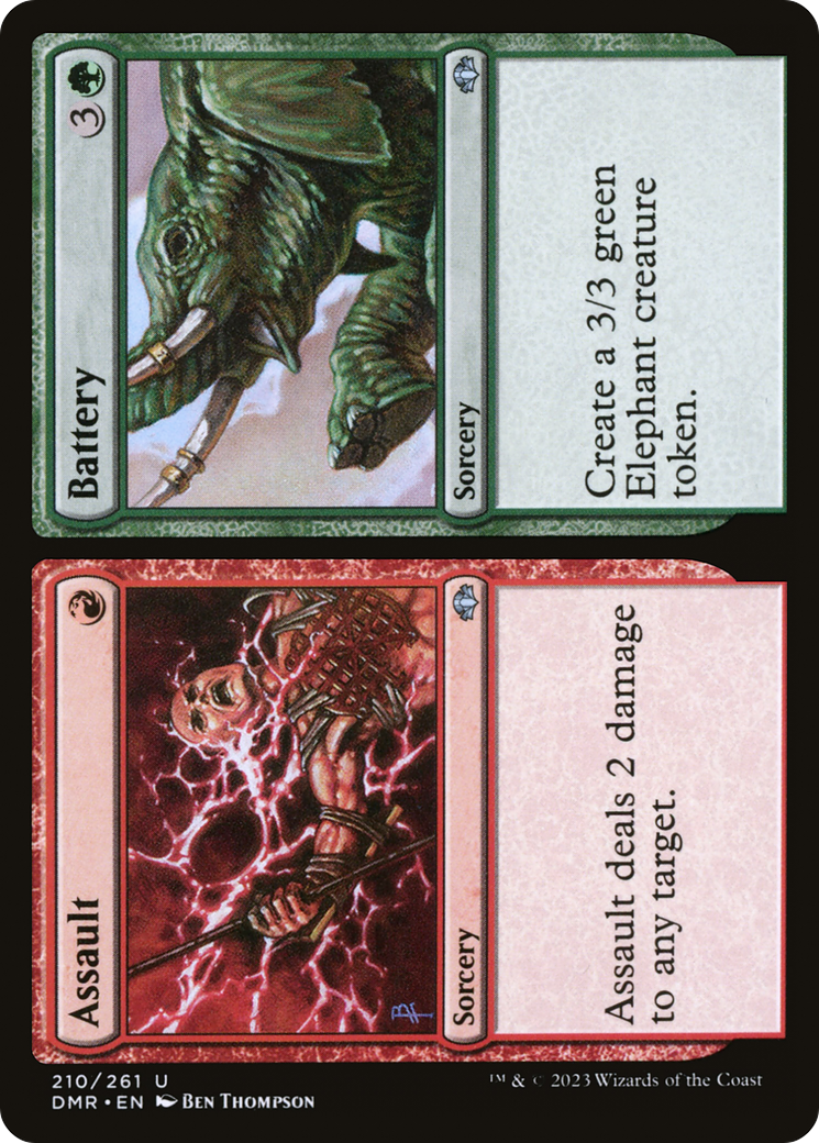 Assault // Battery [Dominaria Remastered] | Black Swamp Games
