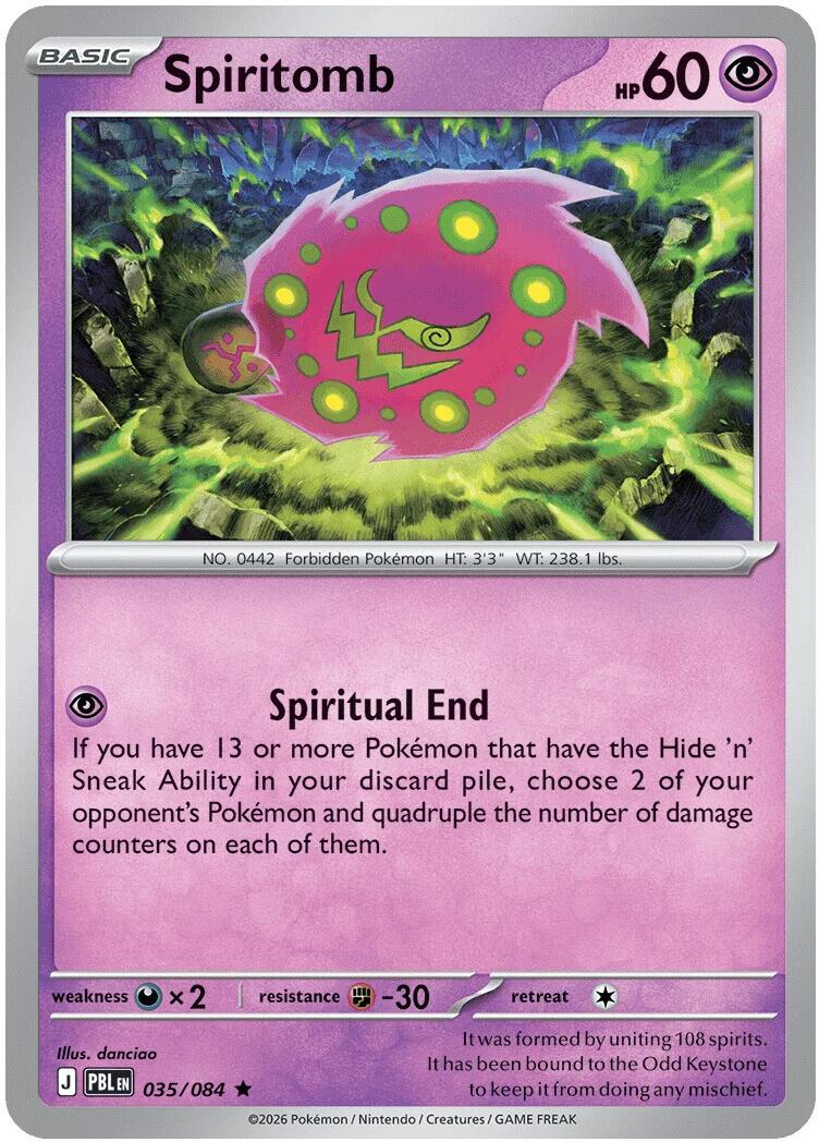 Spiritomb (035/084) (Deck Exclusive) [Mega Evolution: Pitch Black] | Black Swamp Games